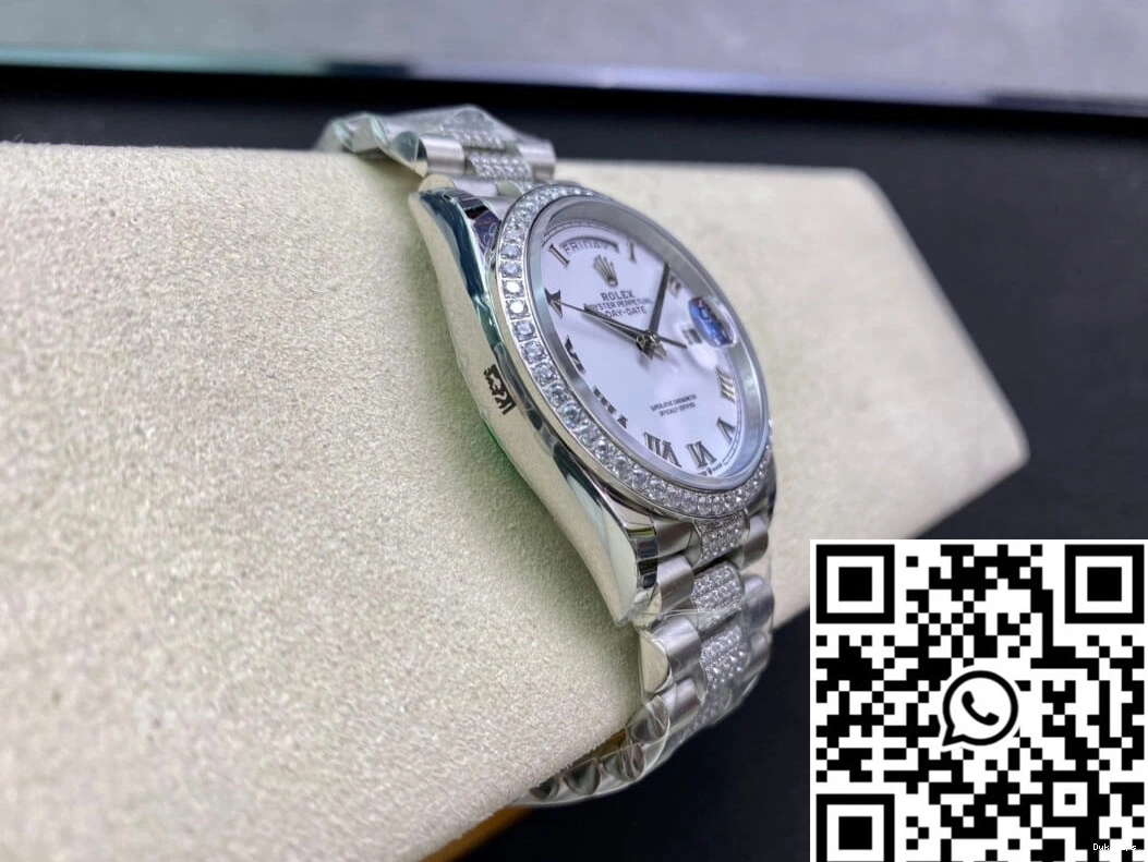 Bezel M128349RBR-0026 Factory Rolex Diamond-Set EW Day Date 0428